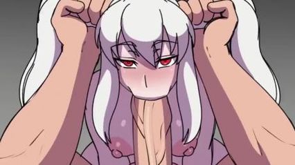 3D动漫 粗暴的深喉抽插双马尾白毛妹子，最实际的口爆飞机杯