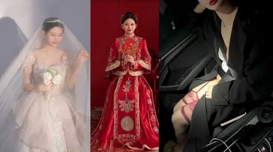 新婚夫妇玩的真花，老婆满足老公绿帽癖答应玩三人同行，另类刺激吸引眼球的新颖玩法